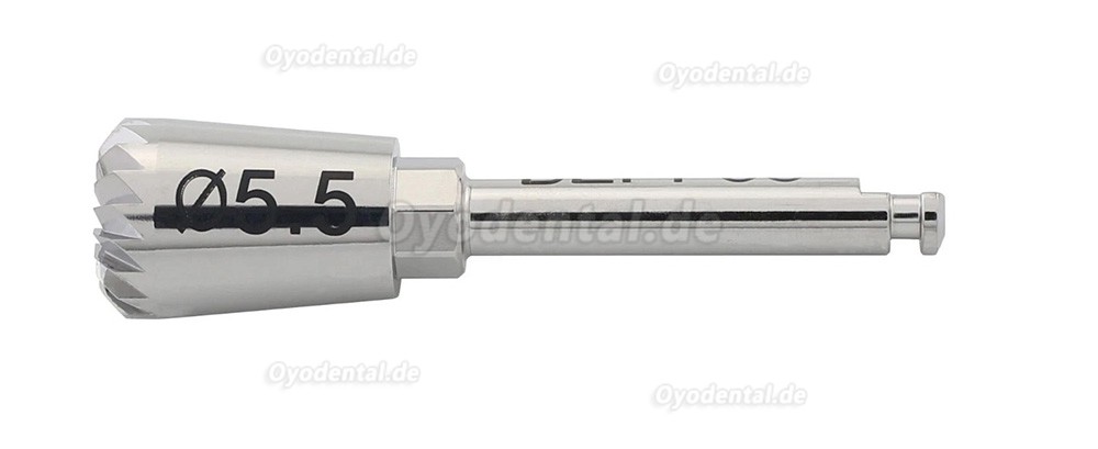 Dental ET Implantat Bone Profiler Set 4.0 4.5 5.0 5.5 6.0 mit F&uuml;hrungsschraube